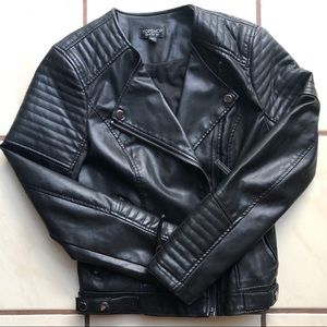 Faux Leather Topshop Jacket